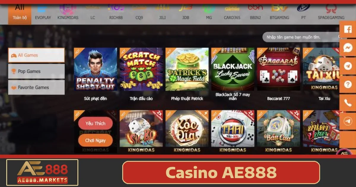 Tại sao nên chọn Casino AE888?