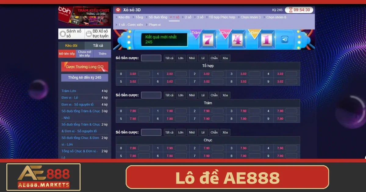 Hướng dẫn tham gia Lô đề AE888